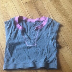 Girls do too Junior Girls Grey and Pink T shirt Size XS